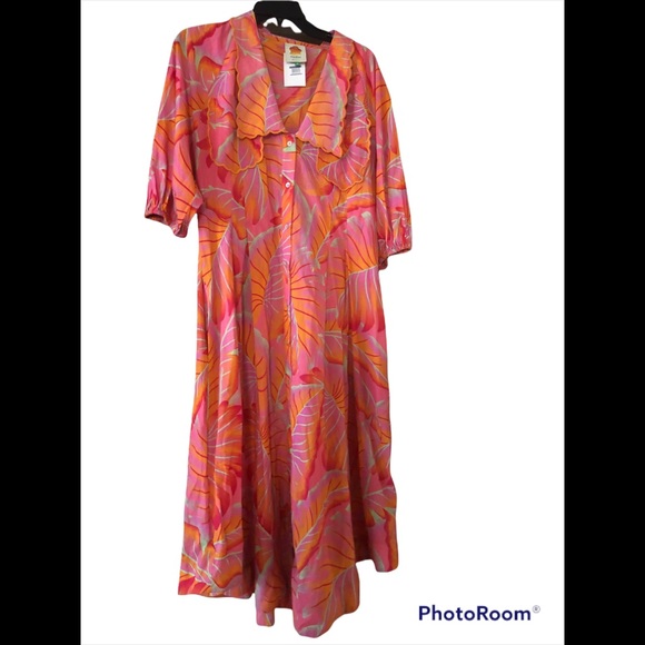 Farm Rio Bright Forest Shirtdress - Picture 8 of 10